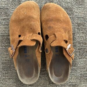 Birkenstock Clogs Boston Soft Footbed in Mink